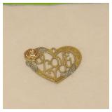 10K Gold Heart Pendant