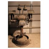 Large Grinder on Pedestal