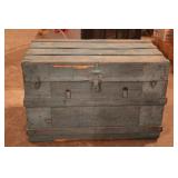 Blue Antique Trunk