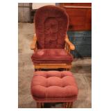 Glider Rocker with Footstool