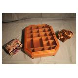 Display Case and Small Boxes