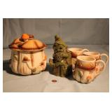Mushroom Set and Green Gnome