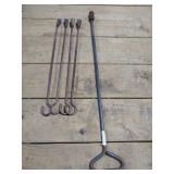 Dehorning Iron Set (4) Small (1) Large
