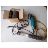 Angle Grinder and Box of Grinding Wheels 4-1/4"