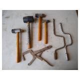 Assorted Hammers, Pliers, Et. Cetera