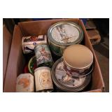 Box of Collectible Tins