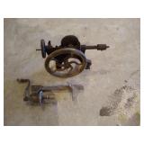 Antique Drill?  and Clamp