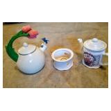 Teapots and Candle Holder