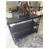 NO RESERVE. Designer shelving on casters