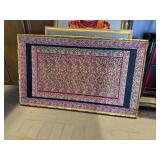 NO RESERVE  Framed Fine Hand Knotted Tapestry 4 ft