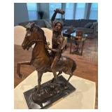 SCALP Frederic Remington Bronze Statue Sculpture