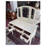 NO RESERVE Small white vanity desk