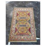 FINE HANDMADE RUG.  2-8 x 4-3 feet