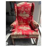Custom-made silk chair with elephants