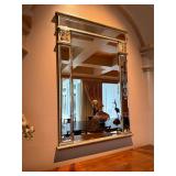 NO RESERVE Very Large Designer Beveled Wall Mirror