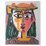 Pablo Picasso Signed - Portrait of a Woman w hat