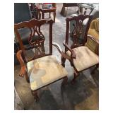 PAIR of CHIPPENDALE STYLE CHAIRS