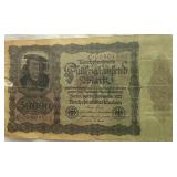 Circa 1922 German 50,000 Note