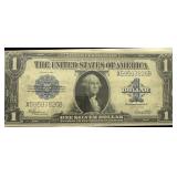 LARGE Circa 1923 Silver Cert $1 'saddle blanket'