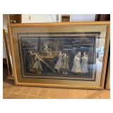 NO RESERVE Very Fine Black and Gold Framed Artwork