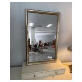 NO RESERVE Mirror w/Gold and Silver Finish Frame