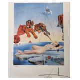 Salvador Dali Signed Dream Caused by Flight