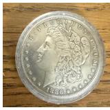 Circa 1886 Morgan Silver Dollar