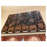 NO RESERVE Large 6 Panel Oriental Wood Panel
