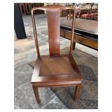 NO RESERVE.Solid wood inlaid leather seat Chair
