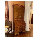 Ornate Exquisite Oriental drop-front Secretary