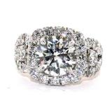 Fine Jewelry 5.24 Ct Diamond 8 Gram 14K Ring.