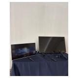 TWO TELEVISIONS with remote controls