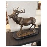 Large Bronze Statue, 'Elk'