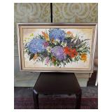 Large painting. Signed