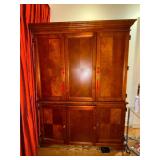 NO RESERVE Burled Wood Armoire - no contents