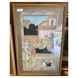 NO RESERVE  Persian Framed Art  Approx 4 feet tall