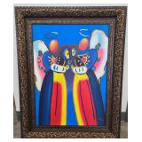 Peter Max "Angels", professionally framed