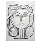 Pablo Picasso Drawing - painting on old paper