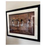 Oil, painting, dancing girls.