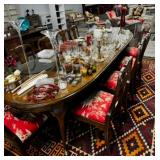 Dining table with 10 chairs