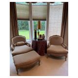 3 Piece Designer Sitting Area. 2 chairs, ottoman