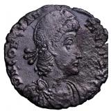 RARE with MUCH SILVERING Constantius II (337-361).