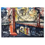 Jean-Michel Basquiat, Painting stamped mixed media