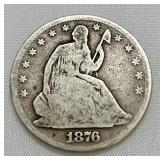 1876 O Seated Liberty Half Dollar