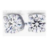NO RESERVE. 1.16 Ct Diamond 14K Earring