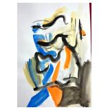 William de Koonig "Mixed Media" on vintage paper