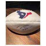 Autographed Texans football