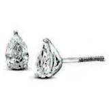 NO RESERVE. 1.52 Ct Diamond 14K Earring