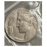 Old silver coin