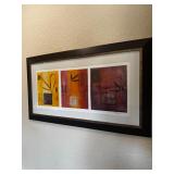 Very large painting, signed with certificate